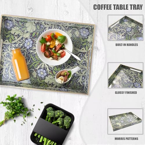 Plastic Serving Tray with Handles for Coffee Table (Multi H)