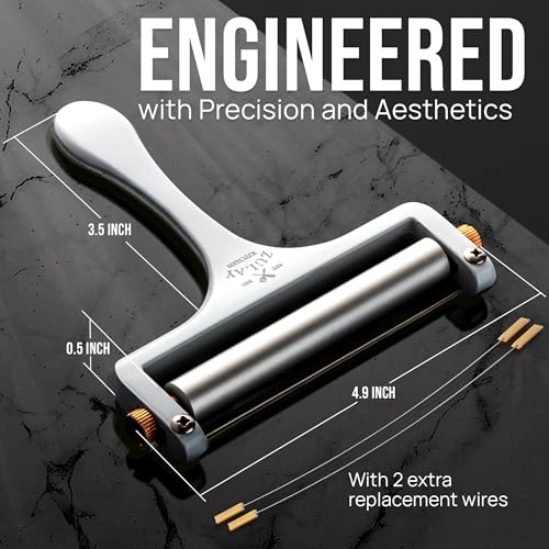 Stainless Steel Wire Cheese Slicer (Frosted White)