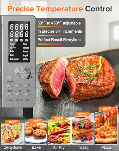 Bravo Pro Smart Air Fryer Toaster Oven Countertop Combo (Stainless Steel)