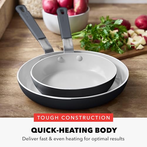x Bobby Flay 2 Piece (8" and 10" Frying Pan Skillet Set / Graphite)