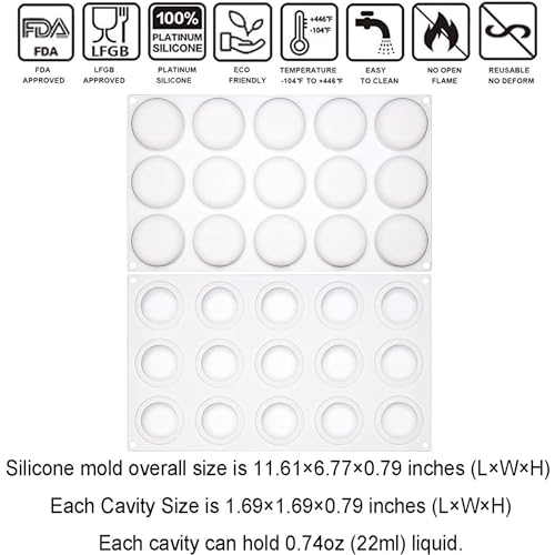 Flat Circle Silicone Mold for Baking Mousse Cake