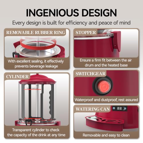 Commercial Hot Chocolate Machine (10L / Red)