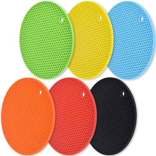 Silicone Trivets Mat (6 Count)