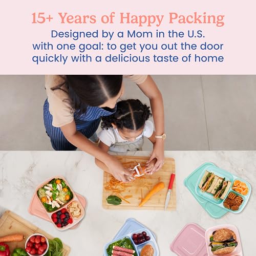 Reusable, BPA-Free, Microwave, Dishwasher & Freezer-Safe, Custom-Fit Lids, Lightweight (Pastels) (Pastels (4-Pack))