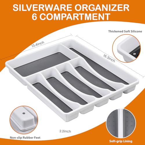 49 Piece Silverware Set with Organizer (49 Pcs)