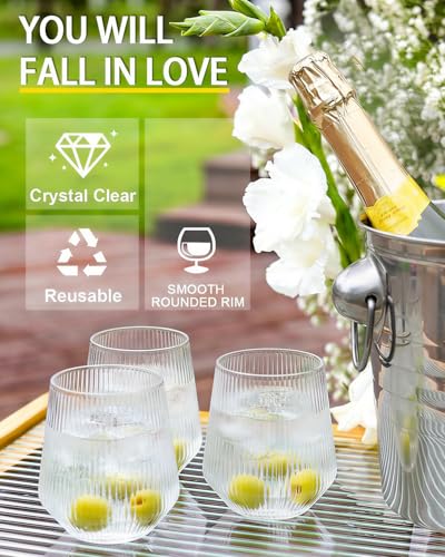 40 Pack Plastic Wine Glasses (Ripple-40 Pack / no)