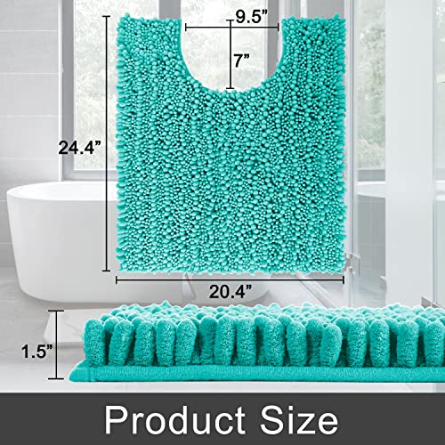 Toilet Rug U Shaped Washable 24x20 Inch