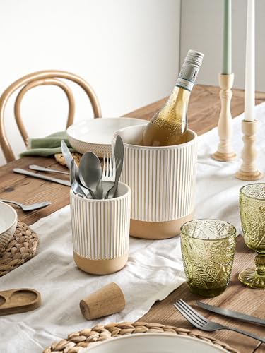 Ceramic Kitchen Utensil Holder (Line(L))