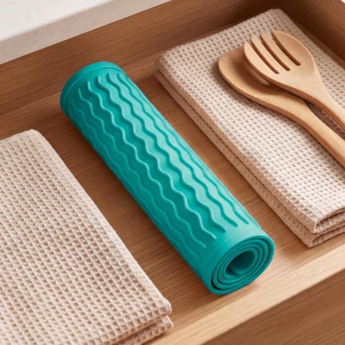 Silicone Dish Drying Mat for Multiple Usage (Mint / 12"L x 12"W)