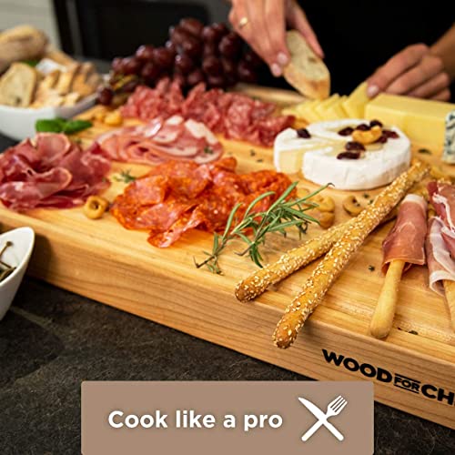 16" Classic Maple Reversible Cutting Board with Juice Groove (16"L x 12"W)