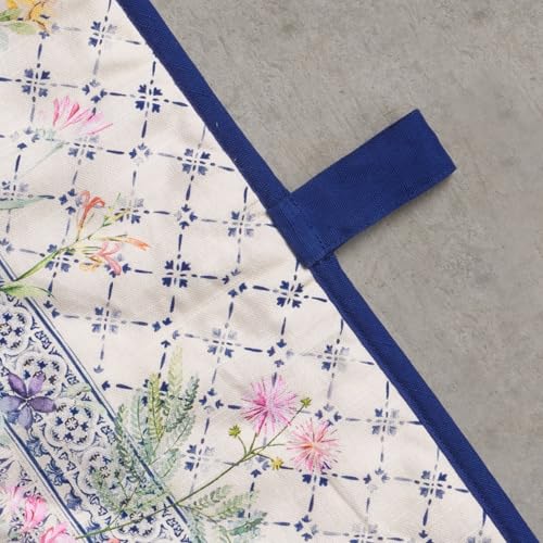 Double Oven Mitts 100% Cotton Double Oven Glove (015 - Faience / 7" x 35" (Double Oven Mitt))