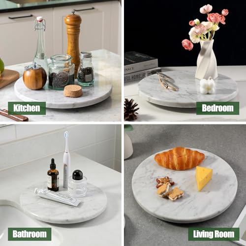 12" Marble Lazy Susan Turntable (Bianco Carrara / 12")