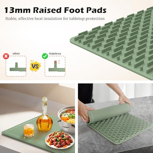 Food Warming Mat (Large 1pack / Green)