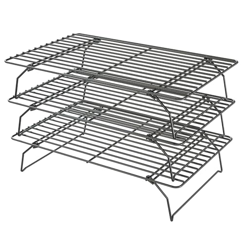 3 Tier Stackable Cooling Racks for Cooking and Baking