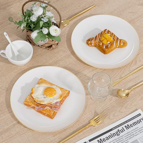 60 PCS Ivory Plastic Plates (Ivory / 60 PCS)