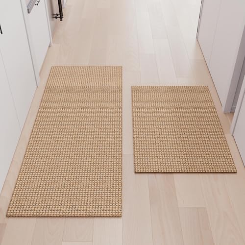 Kitchen Rugs and Mats Non Skid Washable [2PCS] (16 Sq Ft)