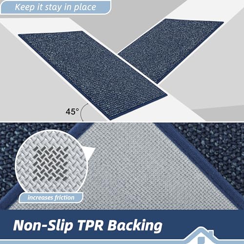 Kitchen Rugs 24"x36" (Blue / 24" X 36" (Rectangular))