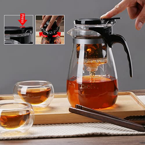 Glass Teapot with Removable Infuser (25oz(750ml))