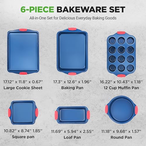 6 Piece Non Toxic Bakeware Set