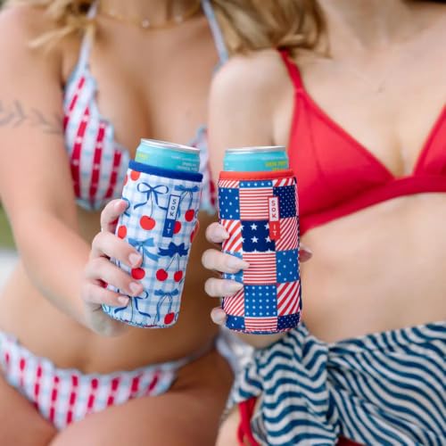 CanSok Sleeve for Beer & Soda Insulated Neoprene Cover (Cherry Picked / 12oz Slim Can Sleeve)