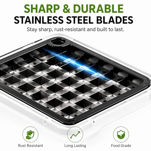 Multi 23-in-1 Pro Vegetable Chopper & Mandoline Slicer, 10 Blade-in-1 (10 Blades / White)