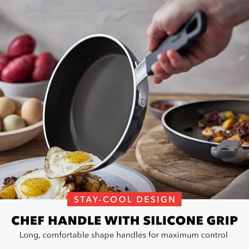 x Bobby Flay 2 Piece (8" and 10" Frying Pan Skillet Set / Black)