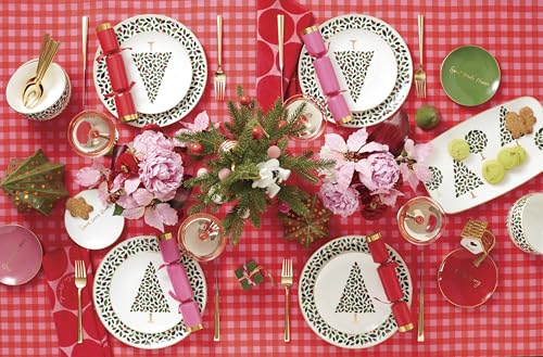 Evergreen Porcelain Christmas Serving Tray (Hors D'Oeuvres Tray)