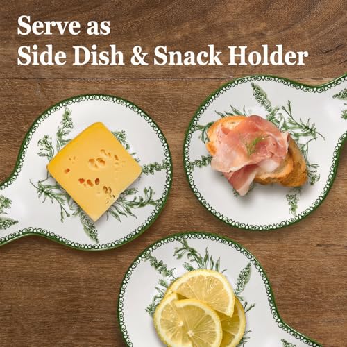 Green Garden Toile De Jouy Spoon Rest for Stove Top (Green Garden Toile De Jouy)