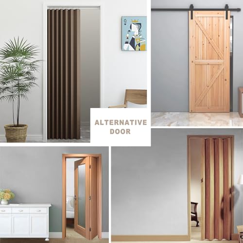 Doorway Curtains (Brown / 52"W x 78"L (Pack of 1))