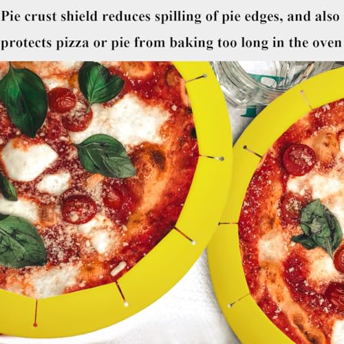 Adjustable Pie Crust Shield (Yellow)