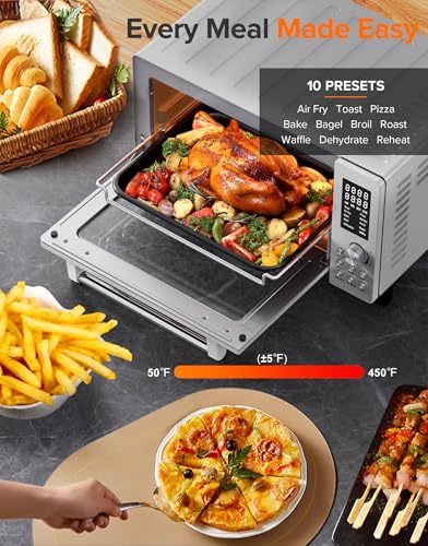 Bravo Pro Smart Air Fryer Toaster Oven Countertop Combo (Stainless Steel)