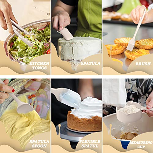 Mixing Bowls with Airtight Lids Set (Khaki)