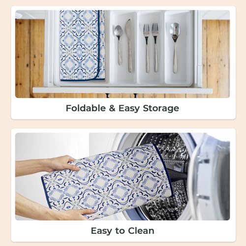 Dish Drying Mats 2 Pack (18''X24'' / Morrocan Tile)