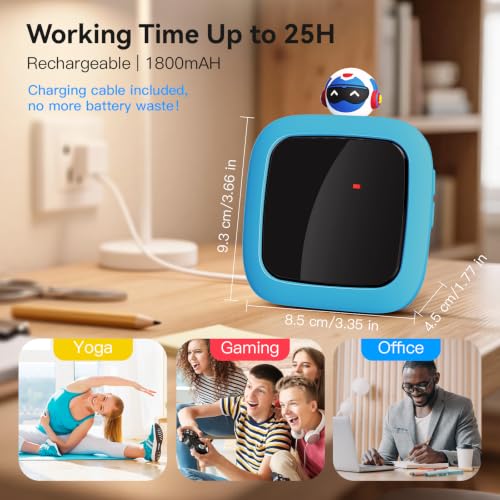 Digital Visual Timer for Kids (Robot Doll-dark Blue)