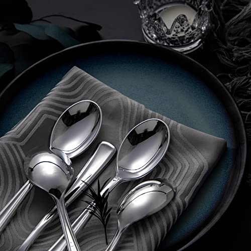 200PCS Silver Plastic Spoons (Spoon Silver)