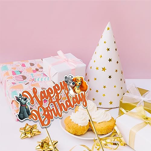 Lady and the Trmp Happy Birthday Cake Topper