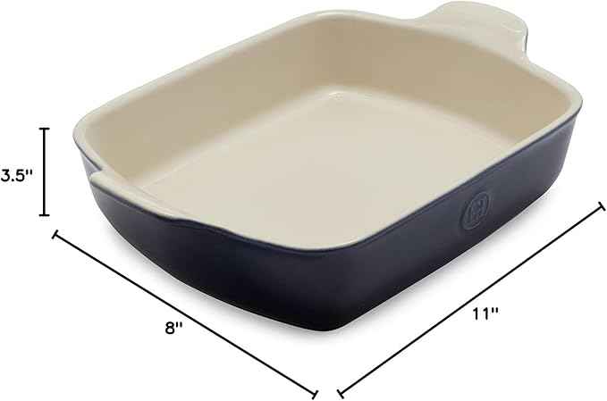 Emile Henry 11" x 8" Medium Rectangular Baker - Modern Classics Collection | Twilight