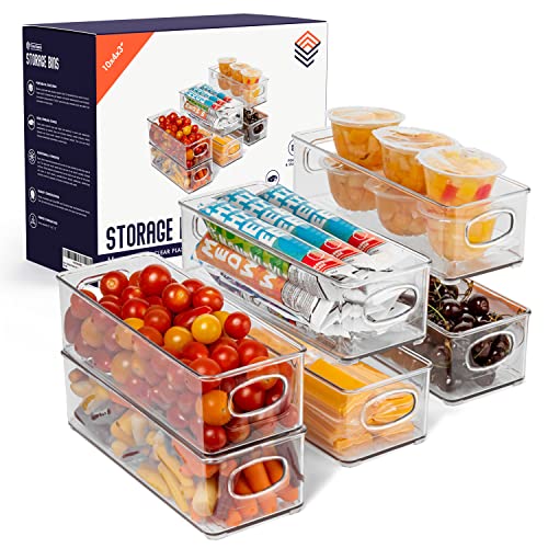 Plastic Pantry Organization and Food Storage Bin (6 Pack)