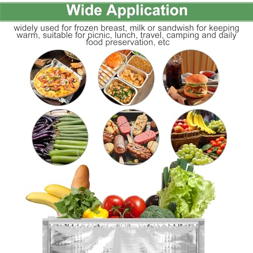 Insulated Food Storage Bag with Zipper Design