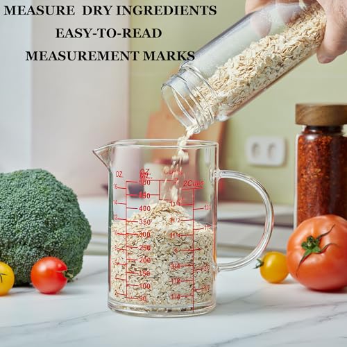 Ackers Mirror Scale Glass Measuring Cup (16OZ Mirror Graduated)