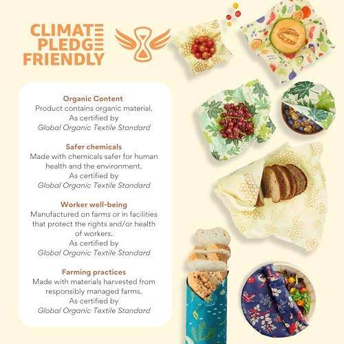 Beeswax Bread Wraps (Honeycomb 2 Pack)