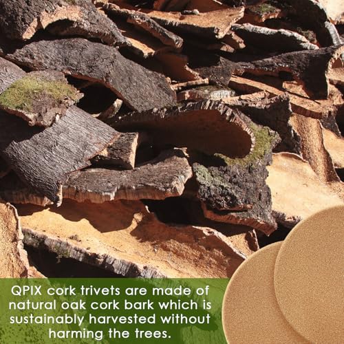 Cork Trivets for Hot Dishes 8 Pack 8 inch High (05-8 Inch 8pcs Round)