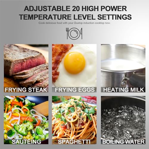1800W Portable Induction Cooktop Countertop Burner