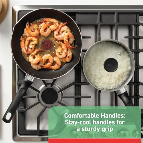 Initiatives Nonstick Cookware Set 18 Piece (Black / 18-Piece)
