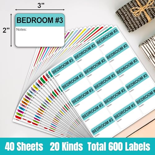 600 Writable Home Moving Stichers (Mov-0305-40-600pcs)