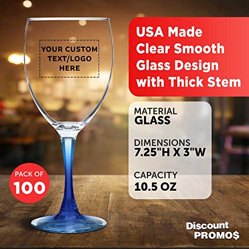 Custom Nuance Wine Glasses by ARC 10.5 oz. Set of 10 (100 Count)