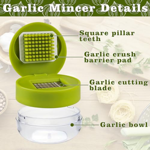 2 Pcs Garlic Press Stainless Steel (2 Count)