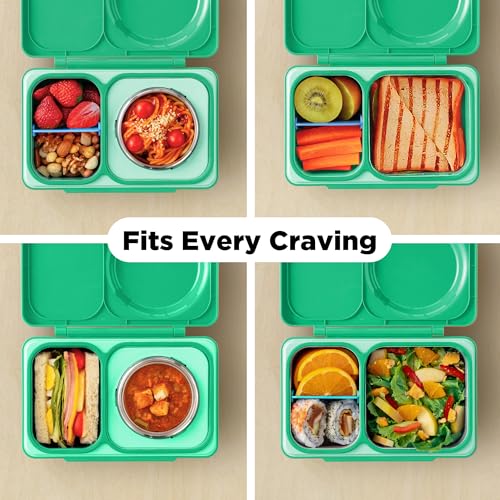 OmieBox UP Kids Insulated Bento Box (Jade Green)