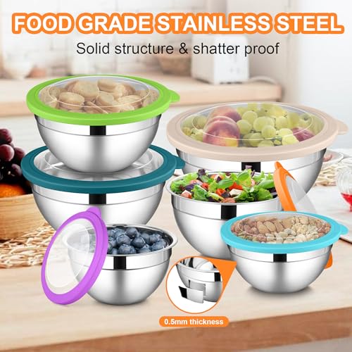 Mixing Bowls with Visible Lid Sets of 6 (12 Count)