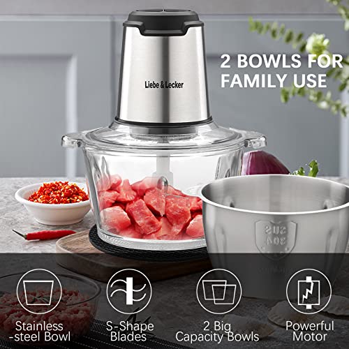 Electric Food Chopper (two 8 Cup Bowls)